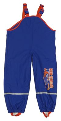 Kobaltově modro-červené nepromokavé laclové kalhoty se Spider-manem Marvel