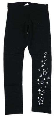 Černé silnější legíny s hvězdičkami C&A