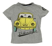 Šedé tričko s autem Zeeman 