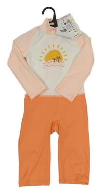 Nové - Oranžovo-bílý UV overal Decathlon