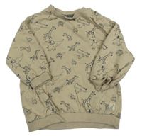 Béžová mikina se zvířátky Nutmeg