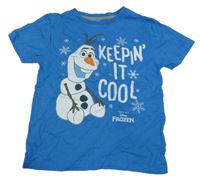 Modré tričko s Olafem Disney