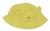 Žlutý lněný klobouk - krab