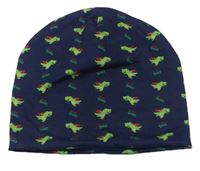 Tmavomodrá čepice s dinosaury X-MAIL