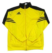 Žluto-černá propínací sportovní mikina Adidas