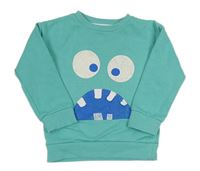 Světletyrkysová mikina s příšerkou PRIMARK