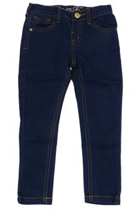 Tmavomodré skinny teplákové rifle Denim Co.
