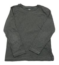 Tmavošedé melírované triko H&M