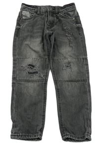 Tmavošedé rifle s prošoupáním KIABI