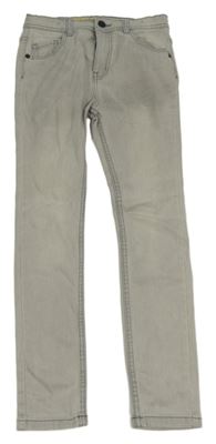 Světlešedé skinny teplákové rifle Denim Co.