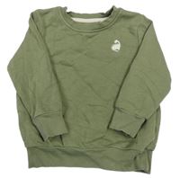 Khaki mikina s dinosaurem George