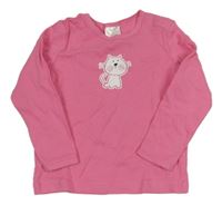 Růžové triko s kočičkou impidimpi