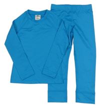 2Set - Modré thermo triko + kalhoty crane