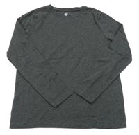Tmavošedé melírované triko H&M