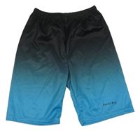 Černo-modré vzorované sportovní kraťasy SHEIN