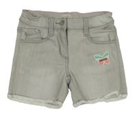 Světlešedé riflové kraťasy s motýlkem S. Oliver