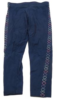 Tmavomodré legíny se srdíčky M&S