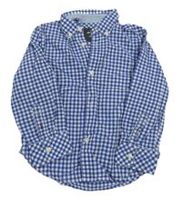 Modro-bílá kostkovaná košile H&M