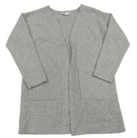 Šedý melírovaný úpletový cardigan Primark