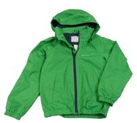 Zelená šusťáková jarní funkční bunda s kapucí Quechua