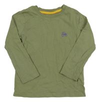 Khaki triko s výšivkou Nutmeg