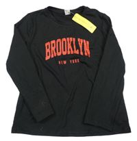 Nové - Černé triko s nápisem Shein