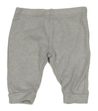 Šedé melírované žebrované tepláky Matalan