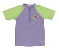 Lila-zelenkavé UV tričko s želvou