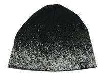 Černo-šedá bavlněná čepice se skvrnami