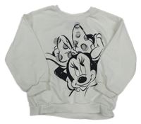 Bílá mikina s Minnie Disney