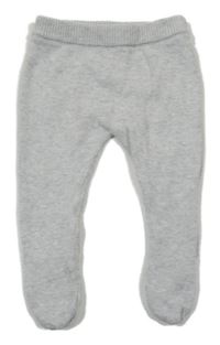 Šedé melírované pletené polodupky Matalan