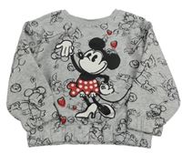 Šedá vzorovaná mikina s Minnie zn. Disney