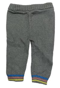 Tmavošedé pletené tepláky F&F