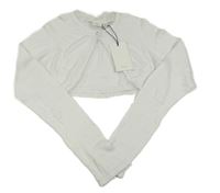 Nové - smetanové propínací bolerko v tylem Name it