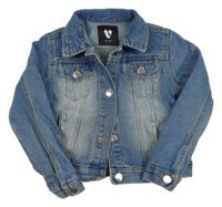 Modrá crop riflová bunda V by Very