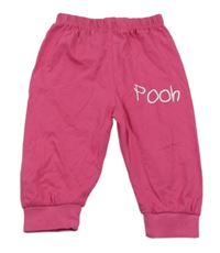 Růžové lehké tepláky s nápisem Disney