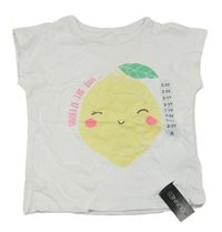 Nové - bílé tričko s citronem dunnes