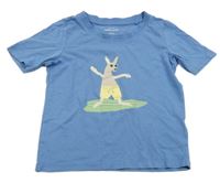 Modré tričko s klokanem tchibo