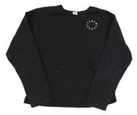 Černá mikina s nápisem H&M