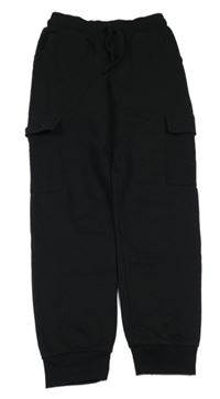 Černé cargo tepláky Primark