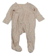 Růžový zavinovací overal s králíčky Jojo Maman Bébé