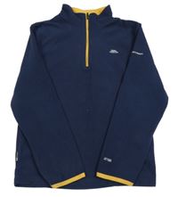 Tmavomodro-hořčicová fleecová funkční mikina Trespass