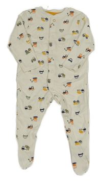 Smetanový overal s auty Primark