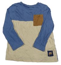 Modro-béžové triko F&F