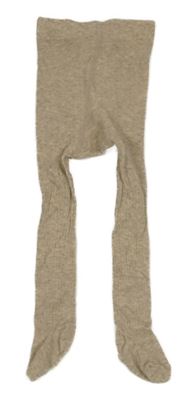 Béžové žebrované punčocháče H&M