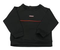 Černo-červená mikina s pruhem a logem McKenzie