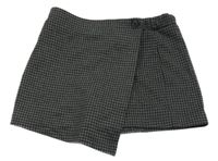 Šedo-černé vzorované teplákové sukňové kraťasy Vero Moda