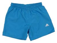 Modré sportovní kraťasy s logem Adidas