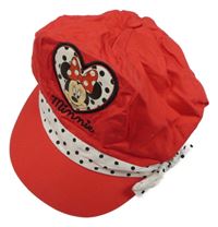 Červená bekovka s Minnie 