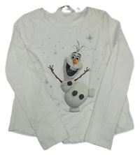 Bílé triko s Olafem H&M